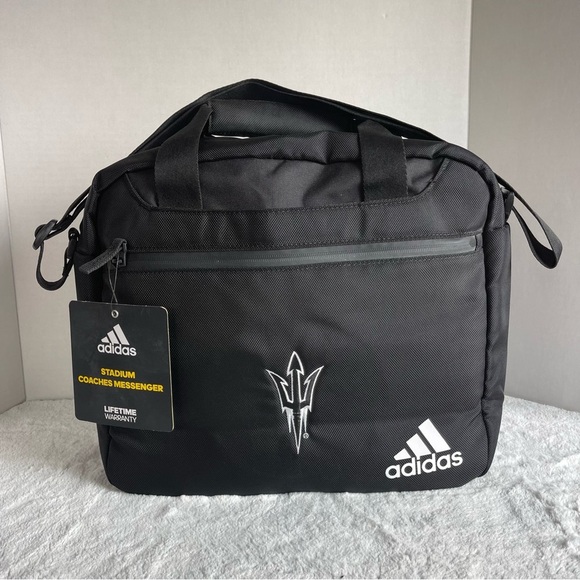 adidas Other - Adidas Black Stadium Coaches Messenger Bag New With Tags